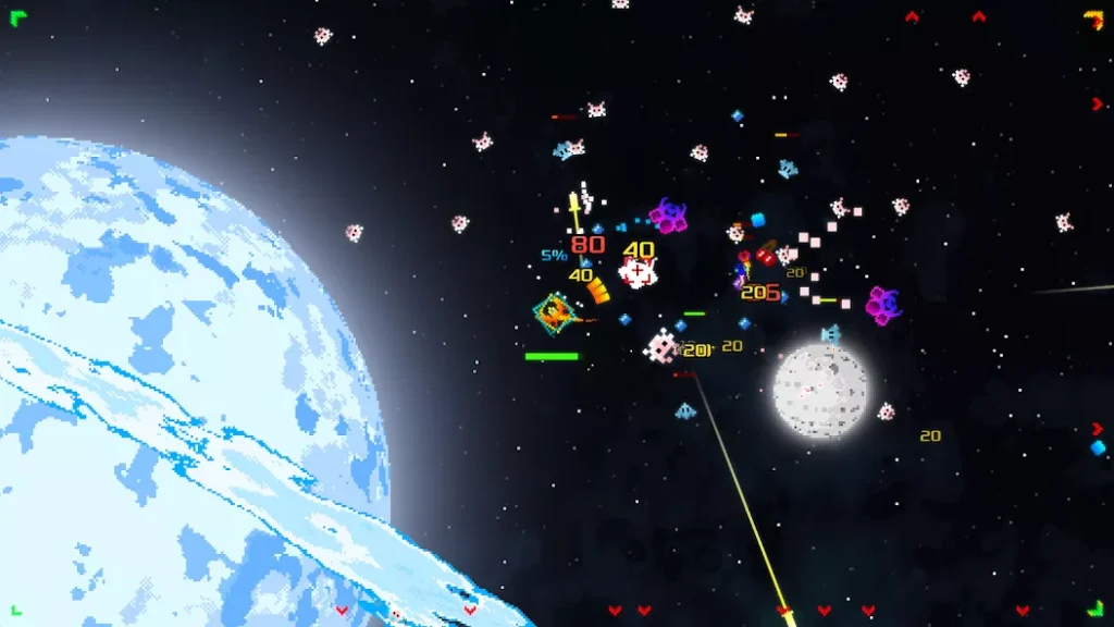 Arcadium Space Odyssey 行星旁的太空战斗
