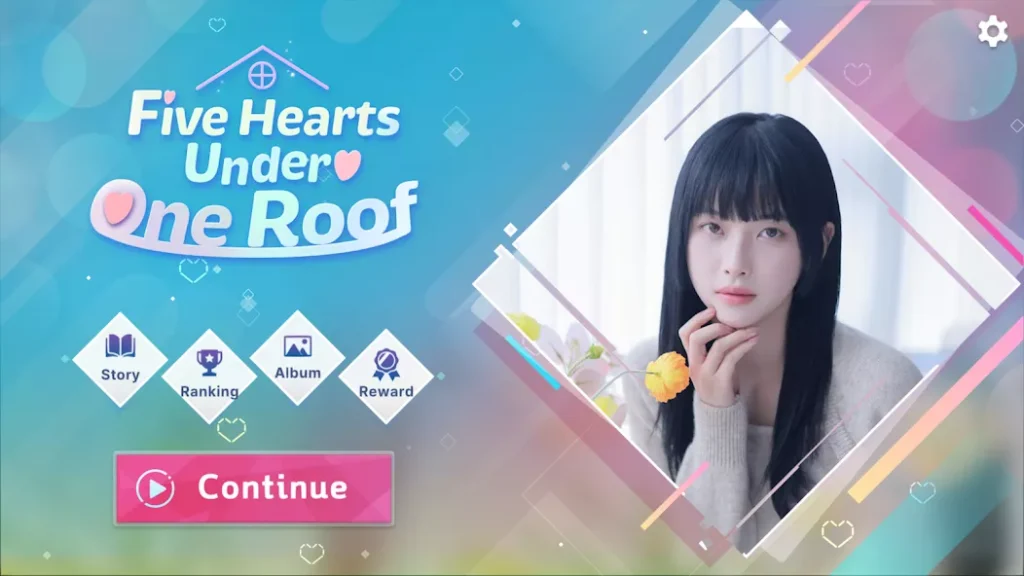 Five Hearts Under One Roof 主菜单、剧情入口与角色肖像