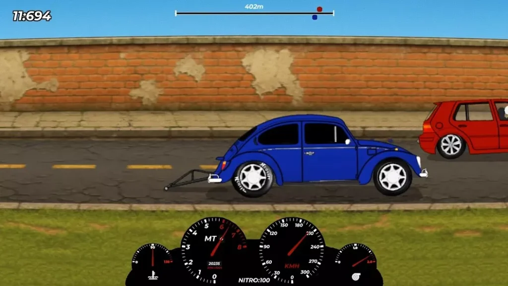 My Car My Life 蓝色赛车与仪表盘画面